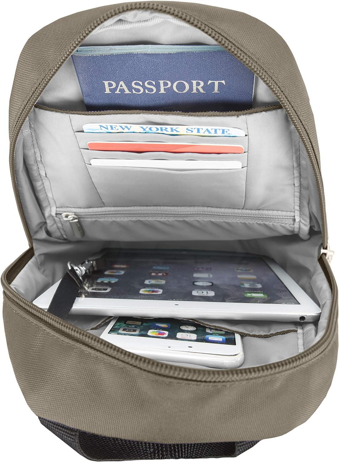 Travelon Anti-theft Classic Sling Bag， Nutmeg - Image 4